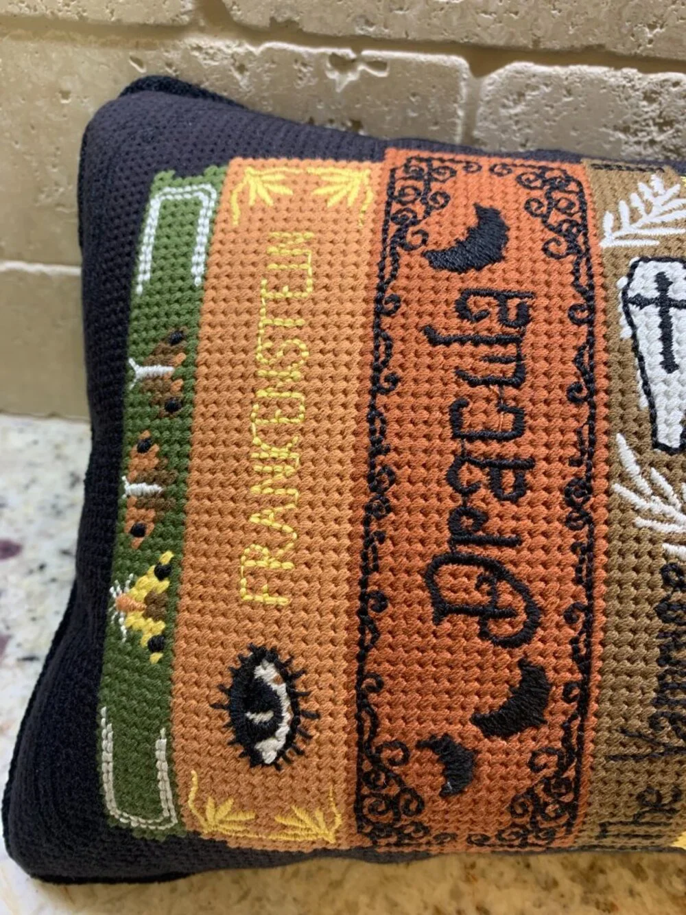 Pillow Halloween Horror Novels Hooked Pillow NWT